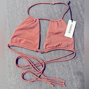Montce Mauve Sparkle Brasil Bikini Top